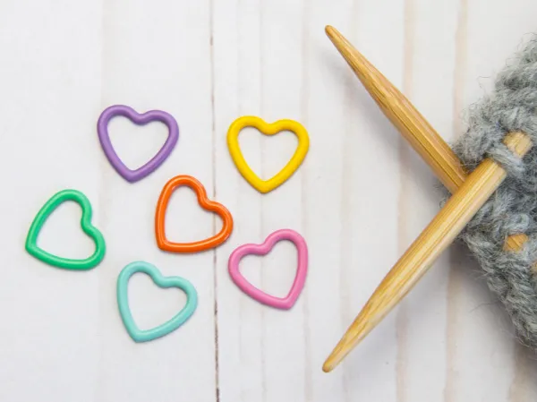  Stitch Markers Colourful Hearts Variety Pack from Fox & Pine Stitches